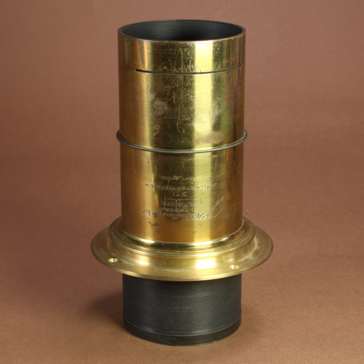 Dallmeyer Bergheim 20 inch f9 No. 1 Soft Focus Brass Lens