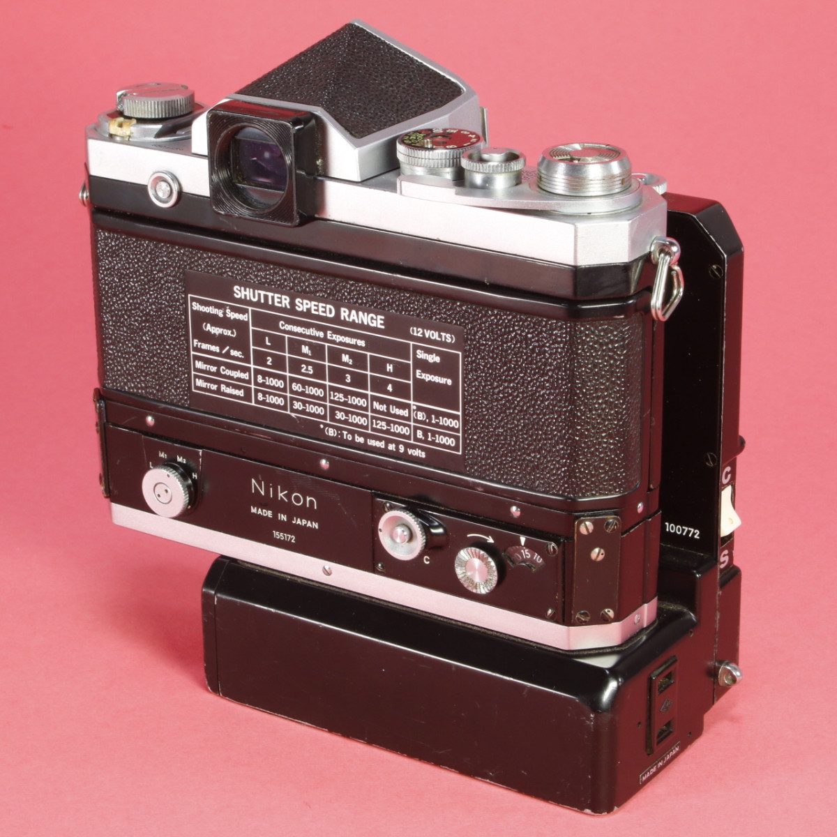 Nikon F Camera with Standard Prism and F36 Motor Drive
