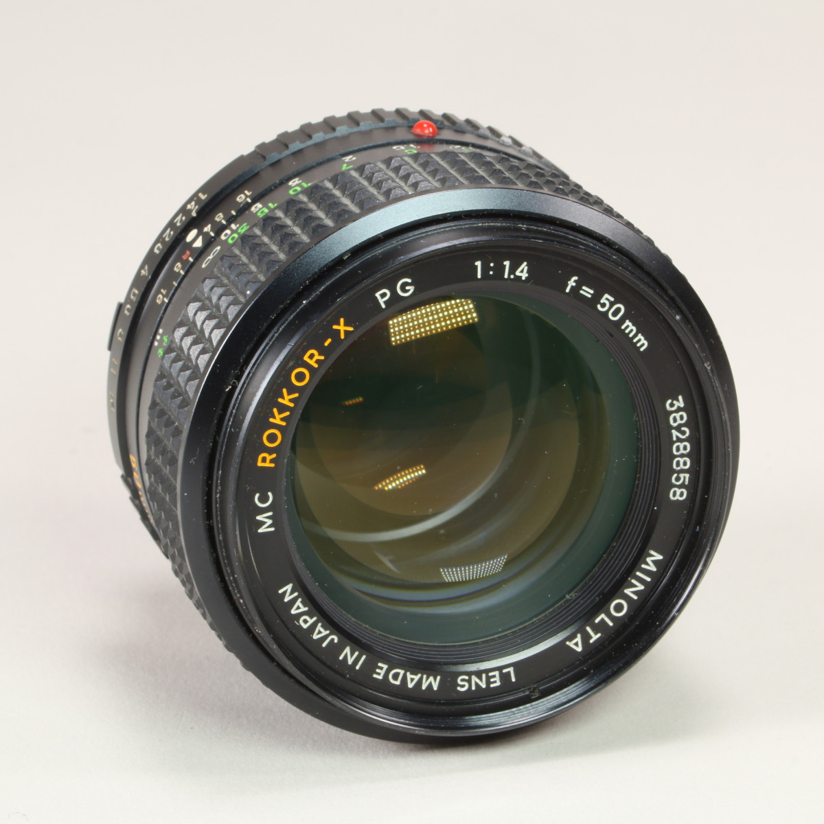 Minolta 50mm f1.4 Rokkor-X PG Lens for MC