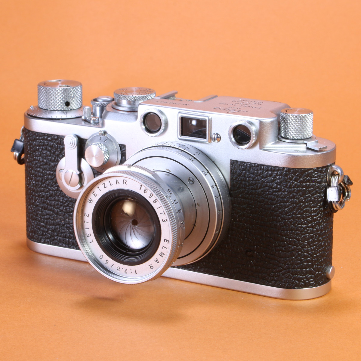 Leica IIIf RDST (Red Dial Self Timer) Camera Kit with 50mm f2.8 Elmar Lens