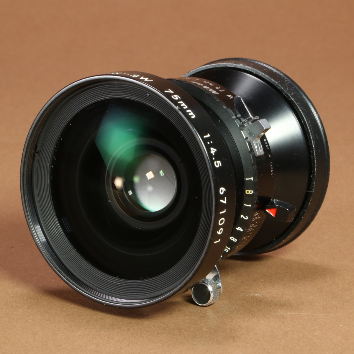 Nikon 75mm f4.5 Nikkor-SW Lens