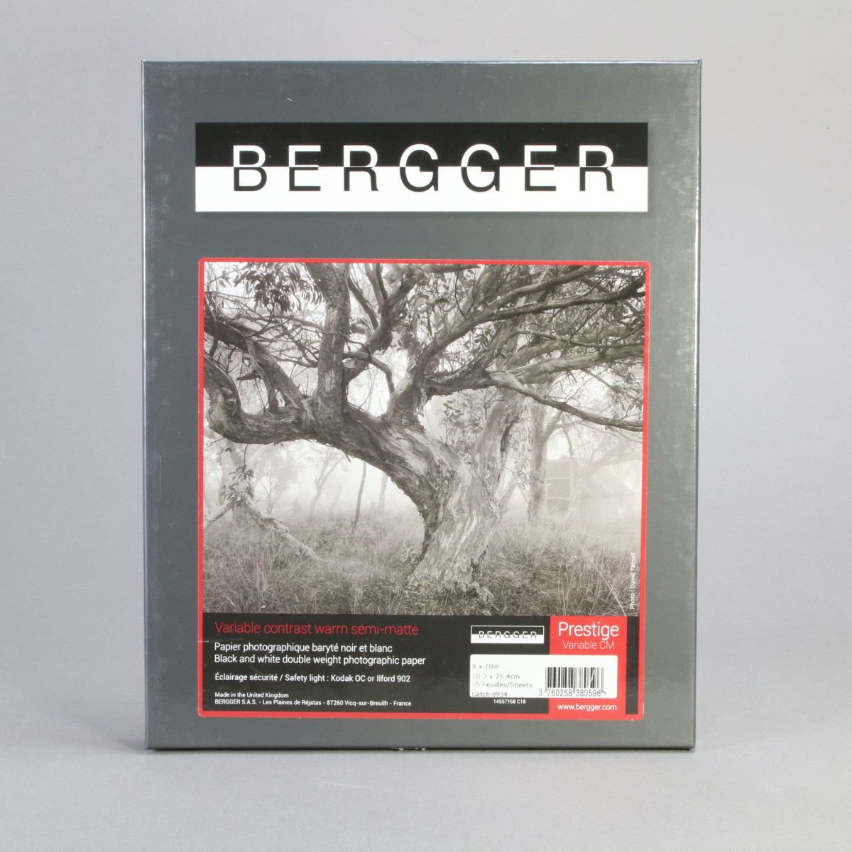 Bergger Prestige Variable CM Warm Semi-Matte - 25 sheets of 8x10 FB paper