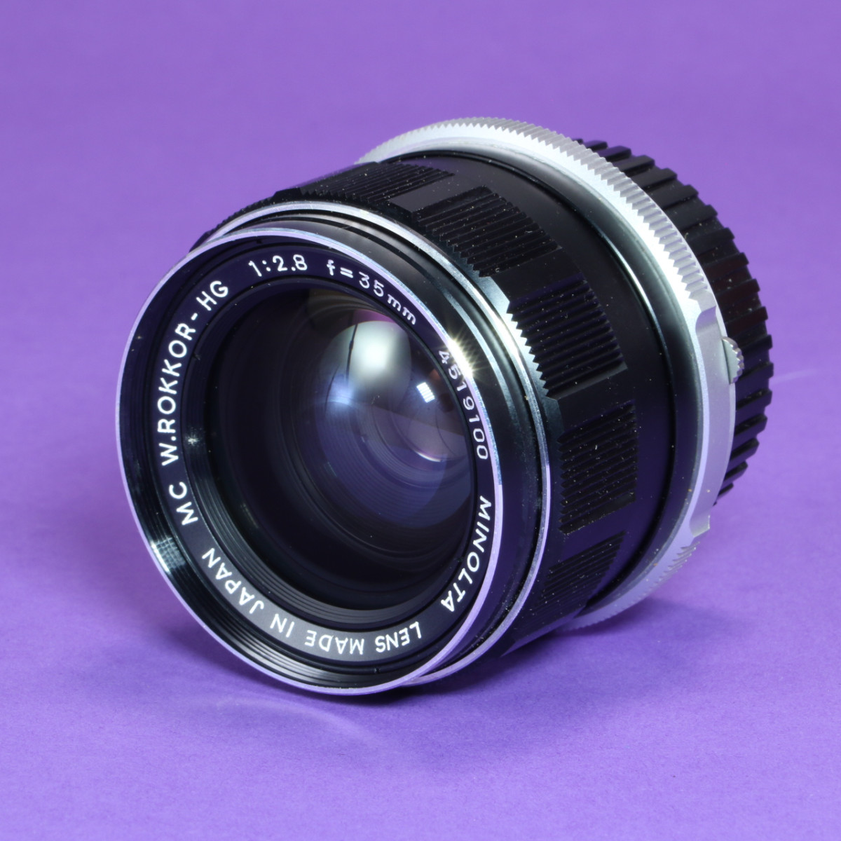 Minolta 35mm f2.8 W.Rokkor-HG MC Lens | Blue Moon Camera