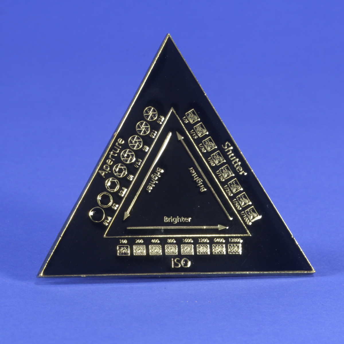 Exposure Triangle Enamel Pin