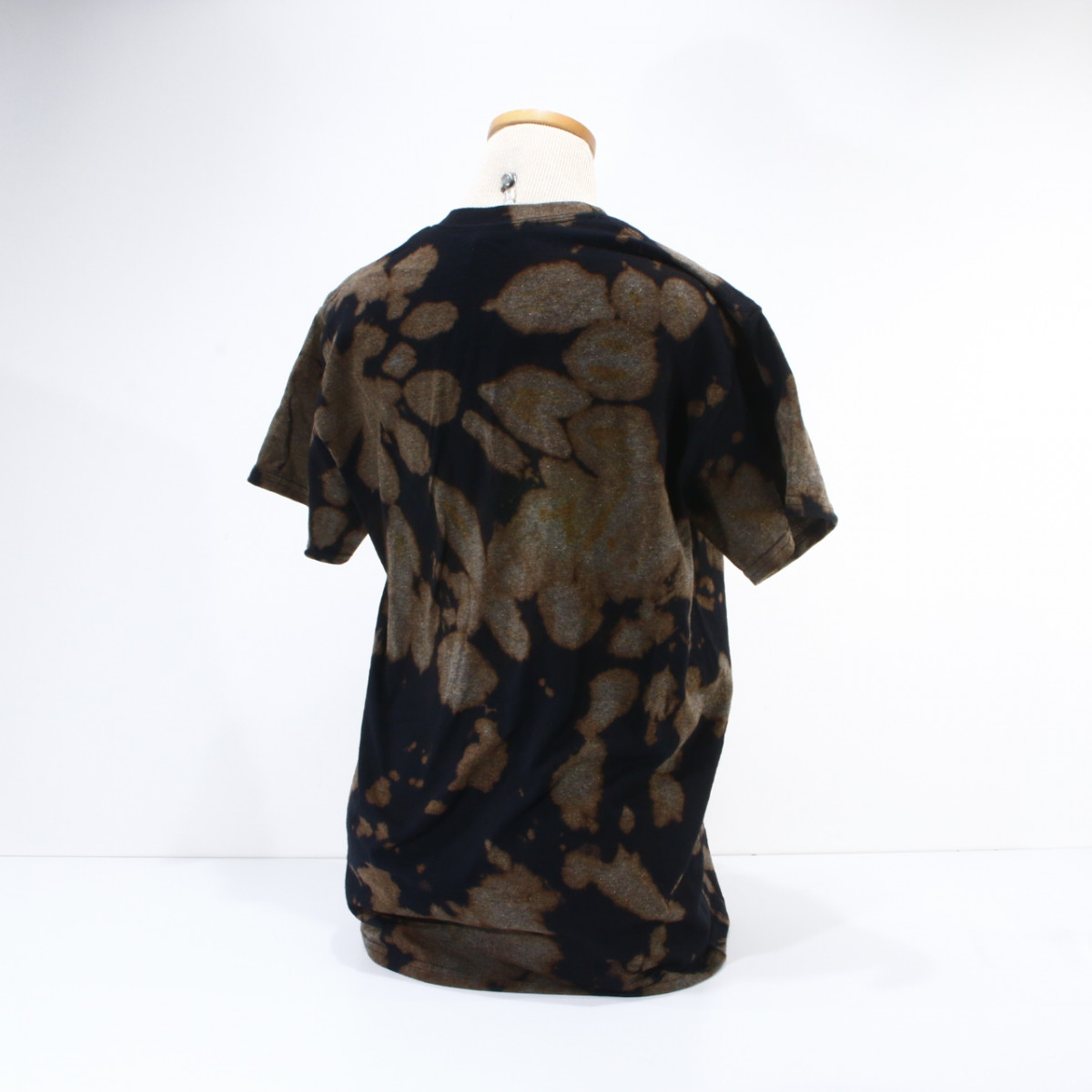 NLA - Analog Camera Black and Faded Orange Tie-Dye T-Shirt - Size Extra-Large