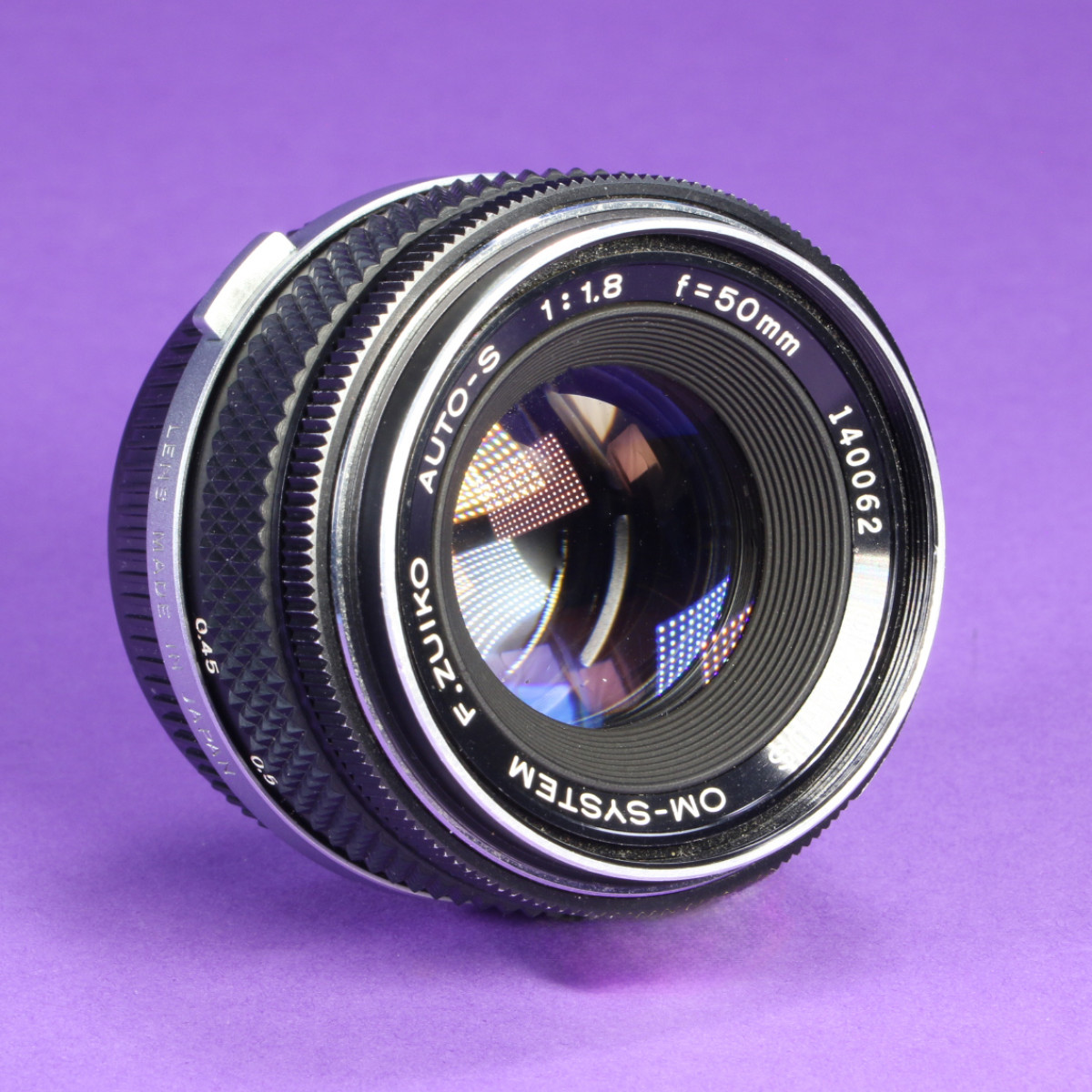 Olympus 50mm f1.8 F.Zuiko Auto-S Lens for OM | Blue Moon Camera Olympus 50mm f1.8 F.Zuiko Auto-S Lens for OM | Blue Moon Camera