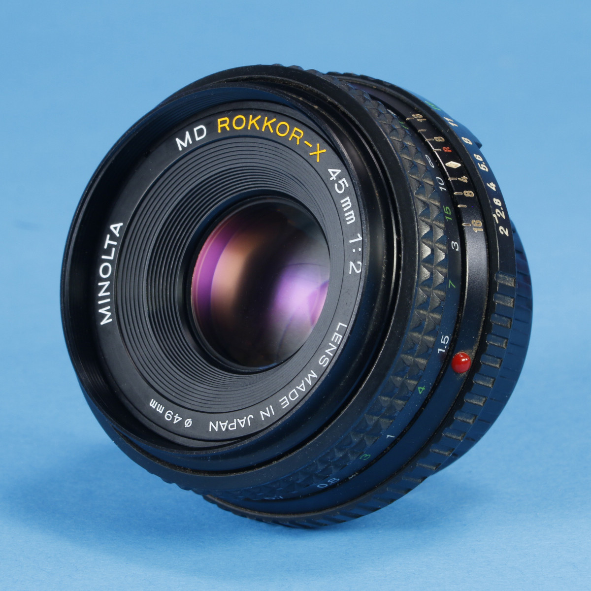 Minolta 45mm f2 Rokkor-X MD Lens | Blue Moon Camera