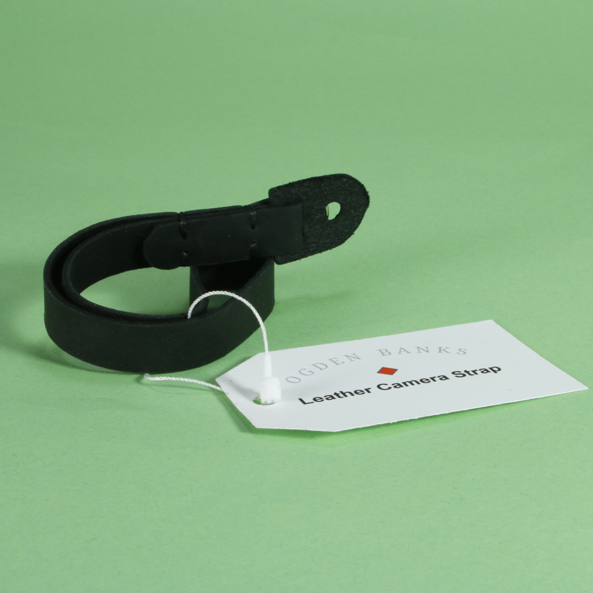 Ogden Banks Leather Wrist Strap - Black