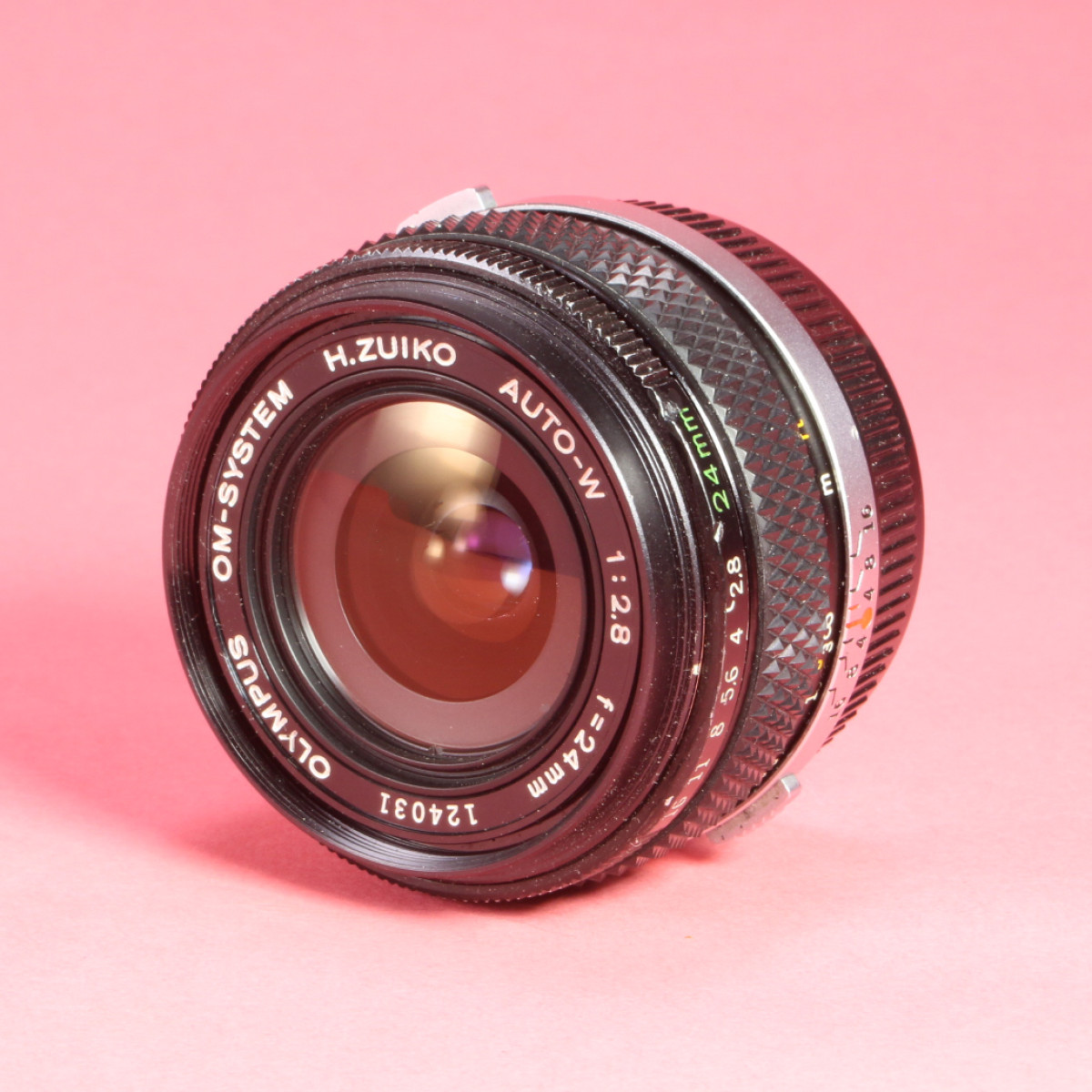 【L2413】 OLYMPUS ZUIKO AUTO-W 24mm 2.8 Olympus 24mm f2.8 OM Zuiko Auto-W Wide-angle lens with