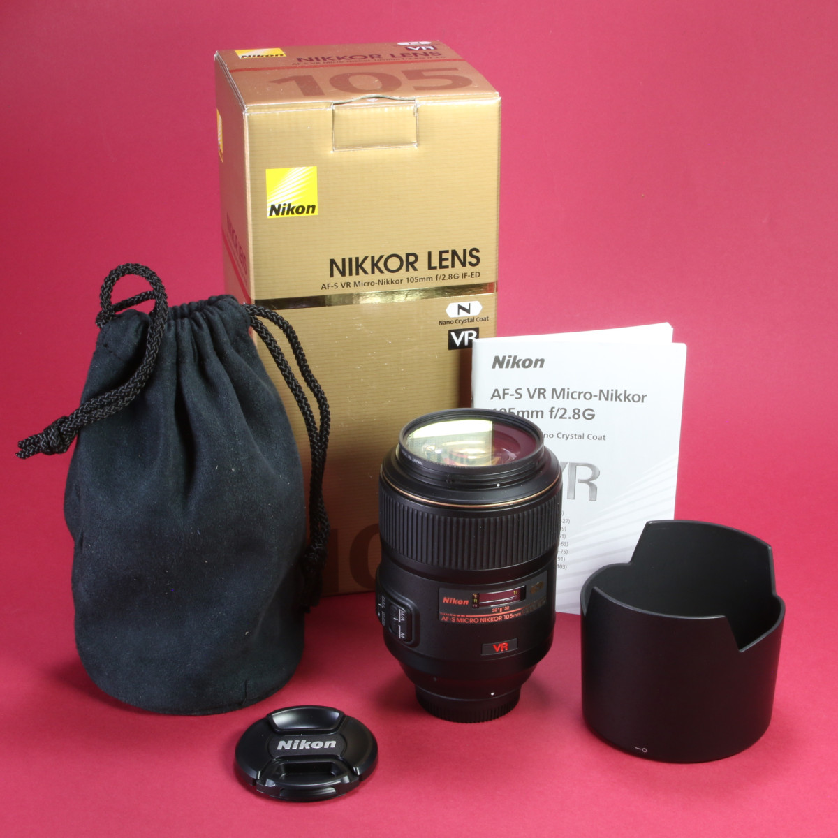 Nikon 105mm f2.8 G ED VR Micro-Nikkor N Lens for Nikon AF-S