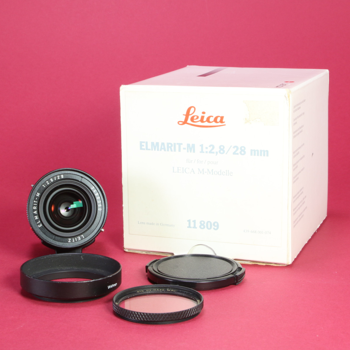 Leica 28mm f2.8 Elmarit-M 11804 Lens for Leica M