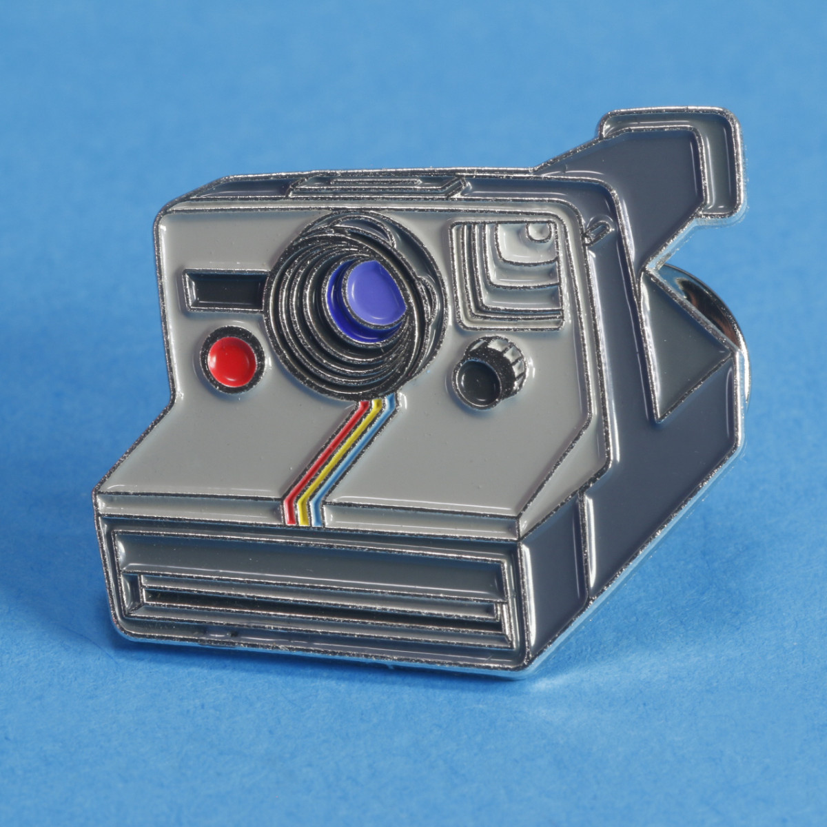 Polaroid Rainbow One-Step Camera Enamel Pin