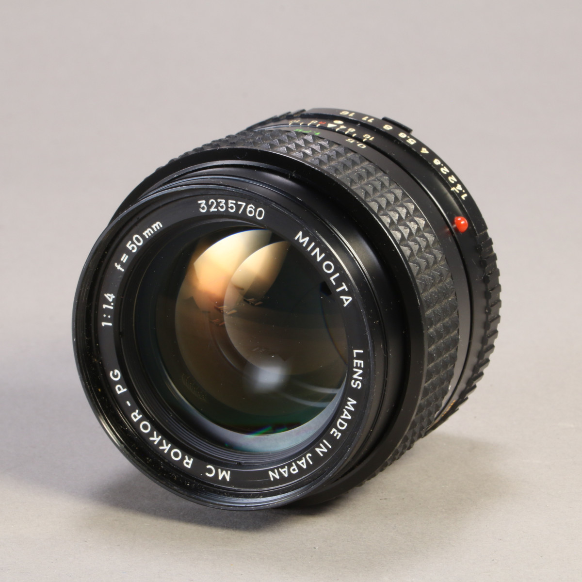Minolta 50mm f1.4 Rokkor-PG Lens for MC