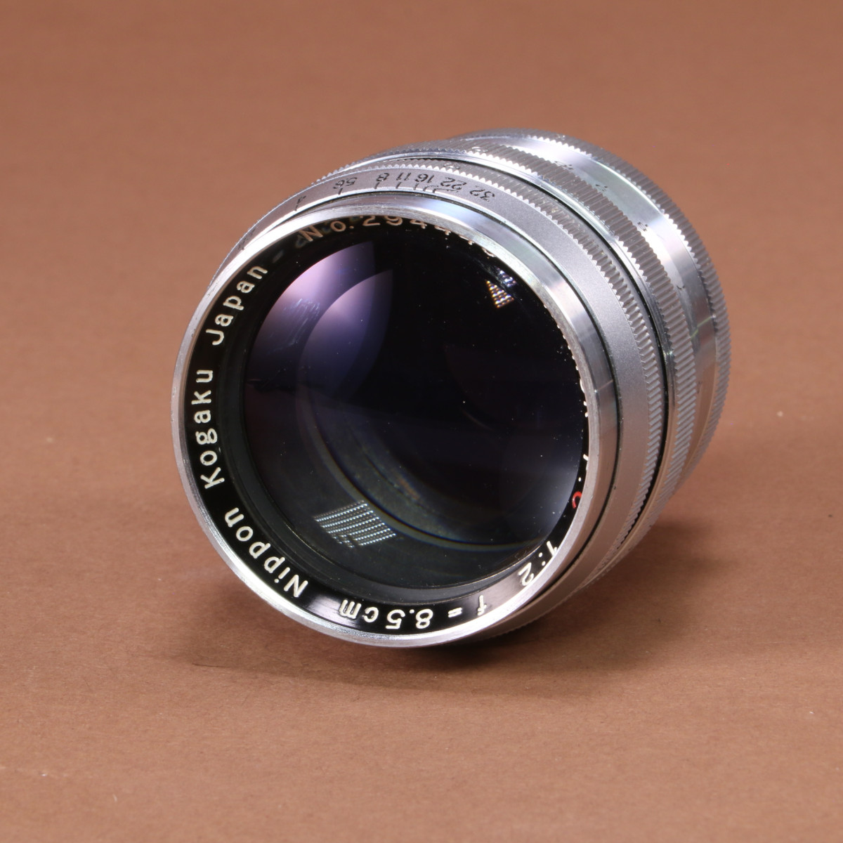 Nikon 8.5cm f2 Nikkor-P.C Lens for M39