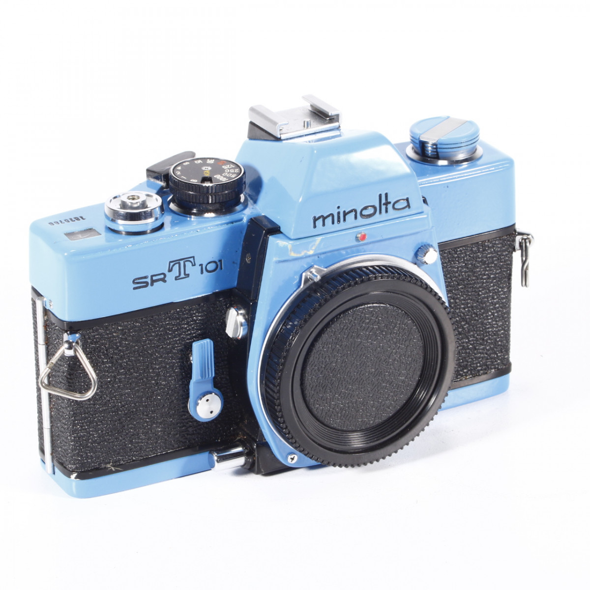 Minolta SRT 101 Camera - Refurbished (Re-coated in Blue)