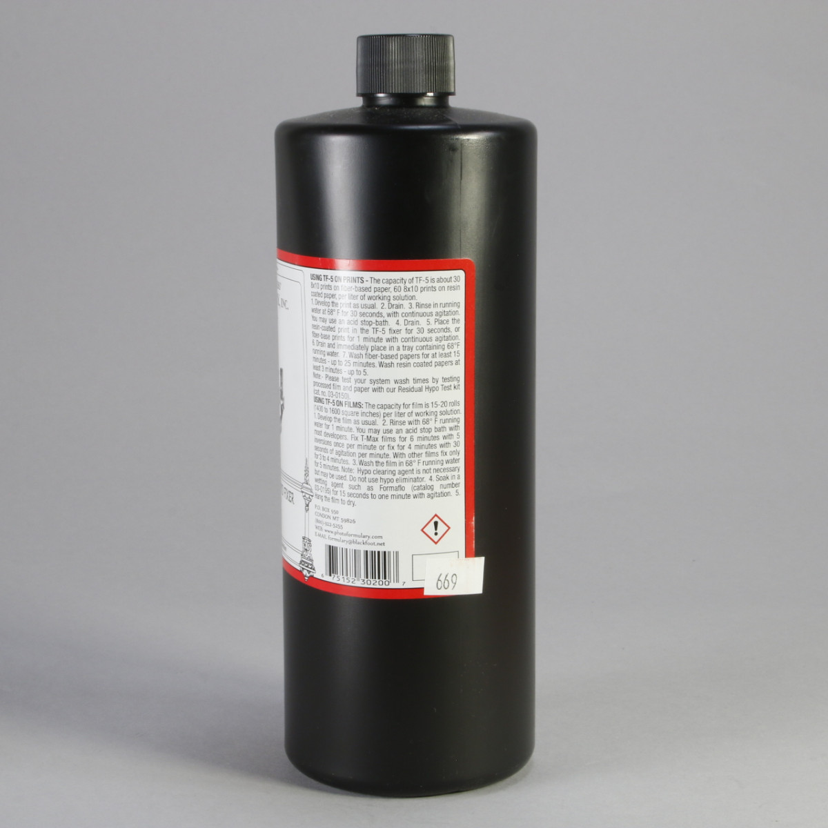Photographer's Formulary TF-5 Archival Rapid Fixer 1 liter