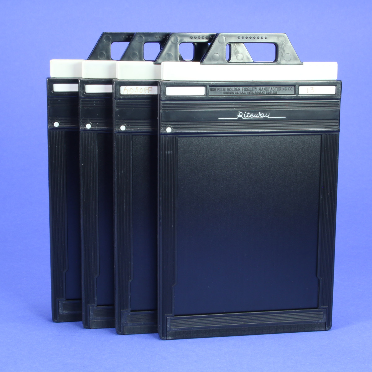 Riteway 4x5 Film Holder (with Safety Button) - Set of Four Holders