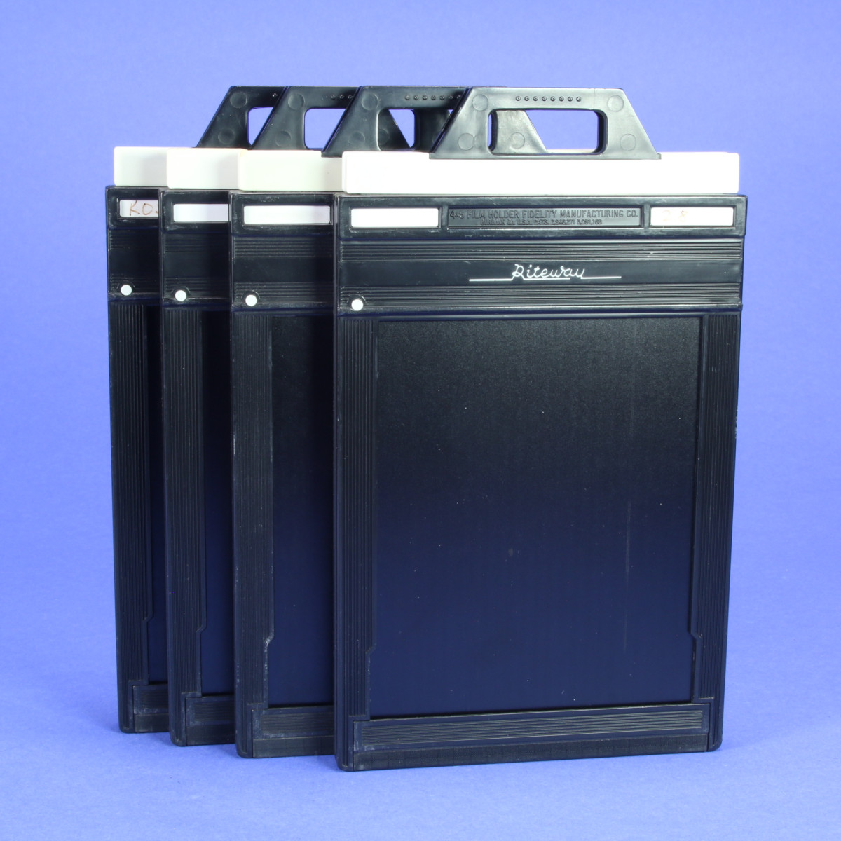 Riteway 4x5 Film Holder (with Safety Button) - Set of Four Holders