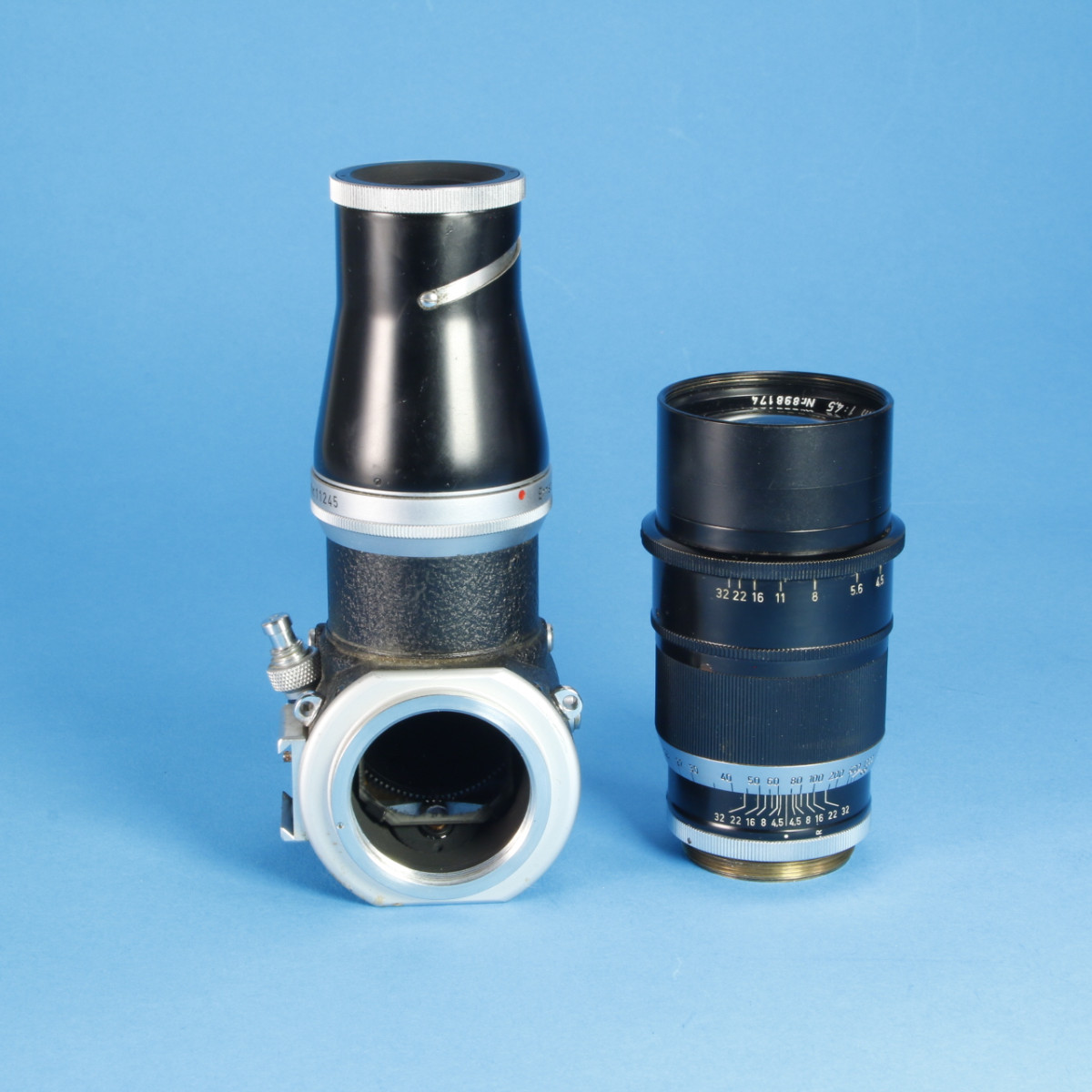 Leica Visoflex I with Leitz 20cm Telyt Lens | Blue Moon Camera