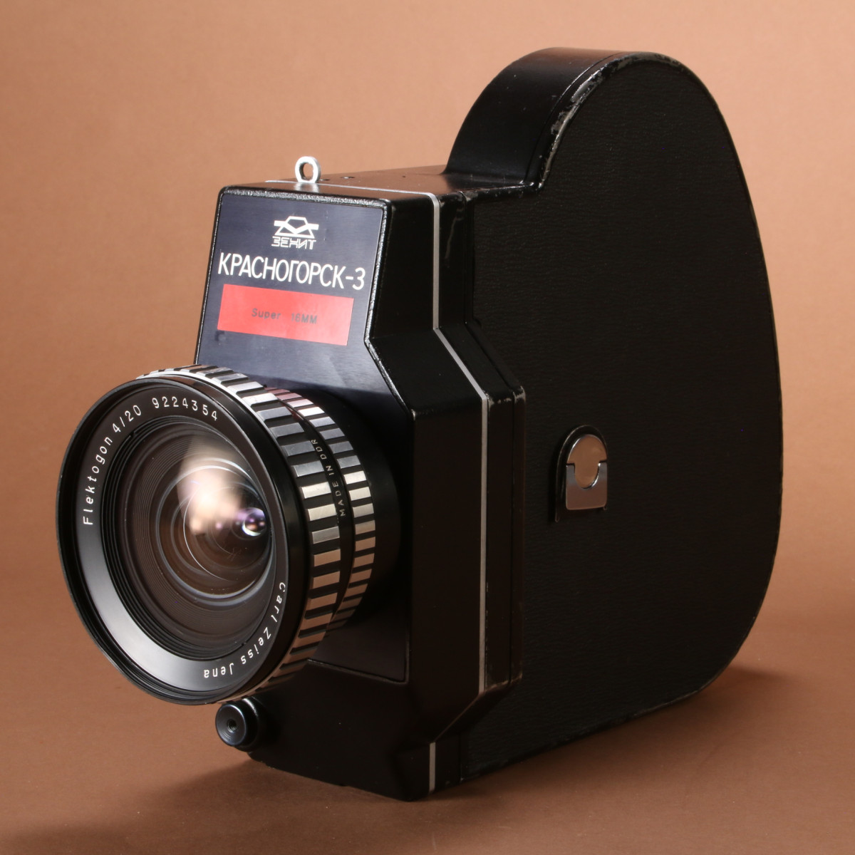 Krasnogorsk-3 Super 16 Camera with Carl Zeiss Jena 20mm f4 Lens