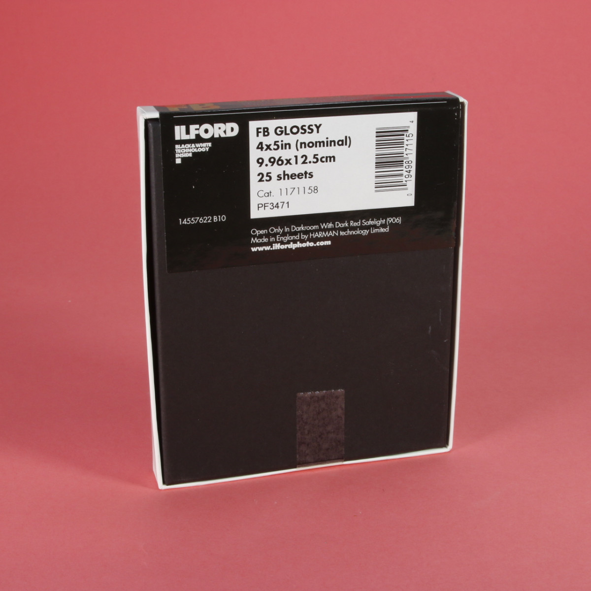 Ilford Harman Direct Positive Paper Fiber Glossy - 25 Sheets of 4x5 Paper