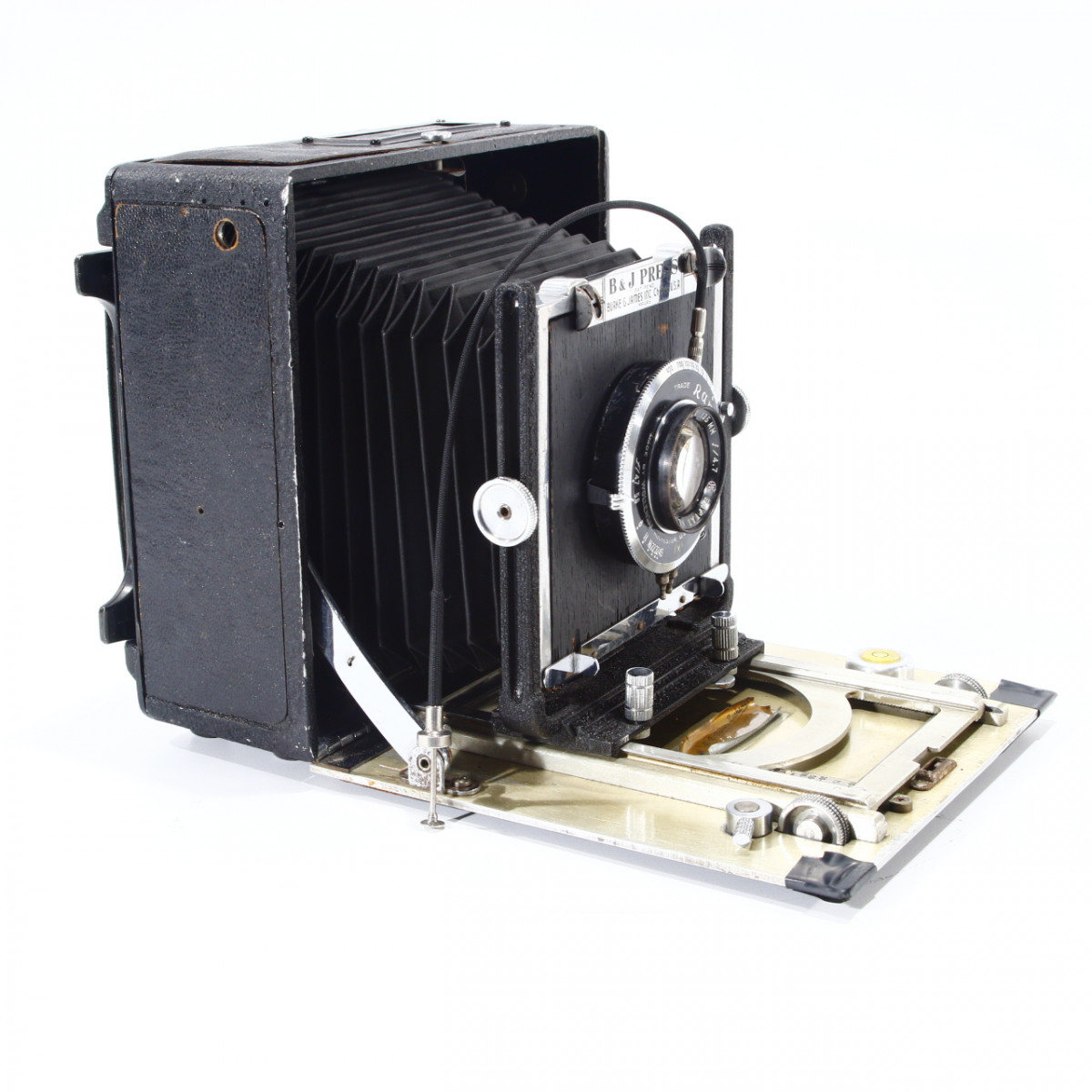 Burke & James Press 4x5 Camera with Wollensak 135mm f4.7 Lens