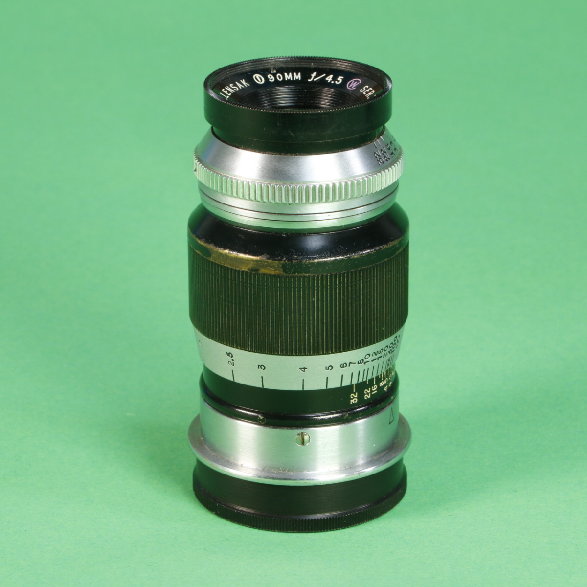 Wollensak 90mm f4.5 Series II Velostigmat Lens for M39