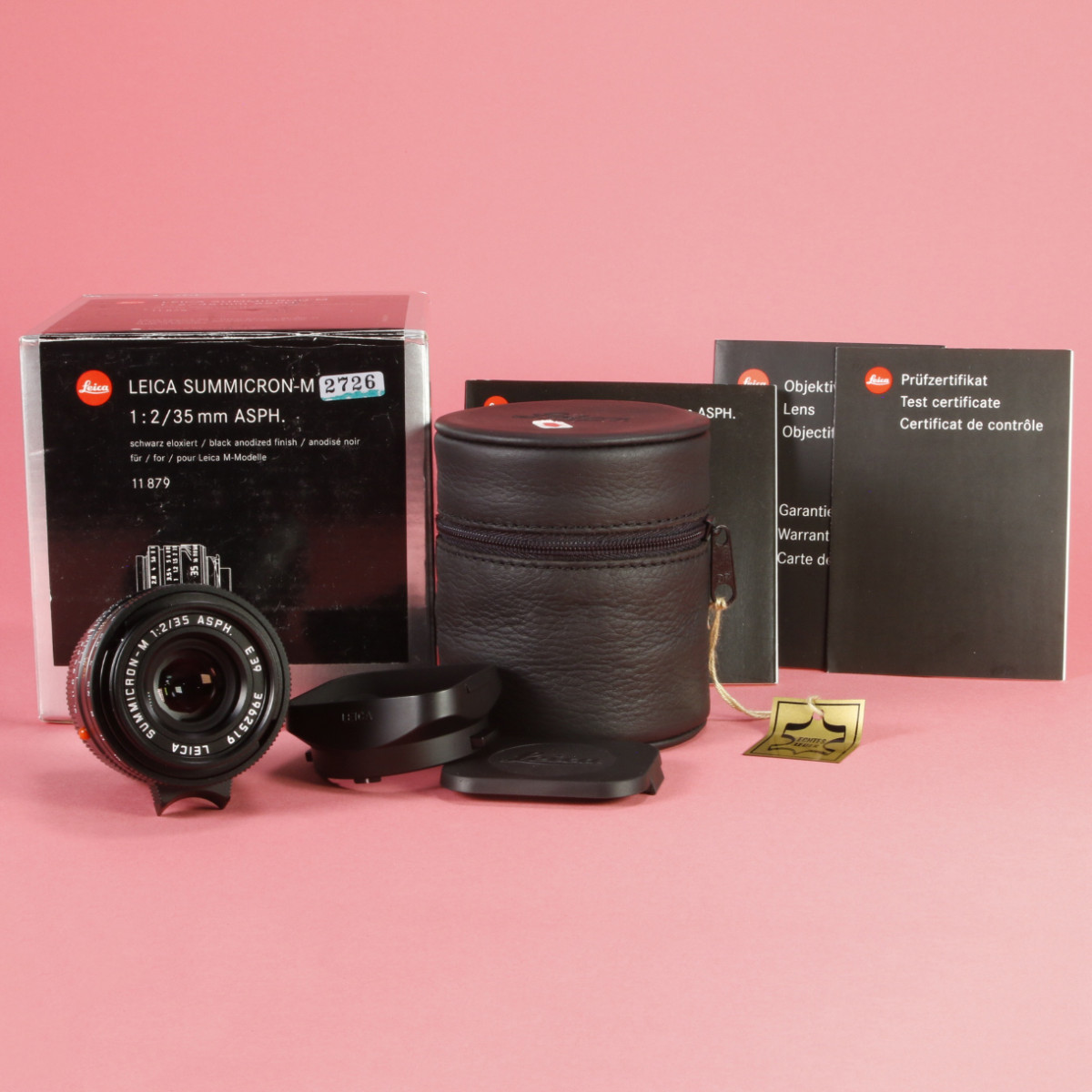Leica 35mm f2 ASPH Summicron-M 11879 Lens for Leica M