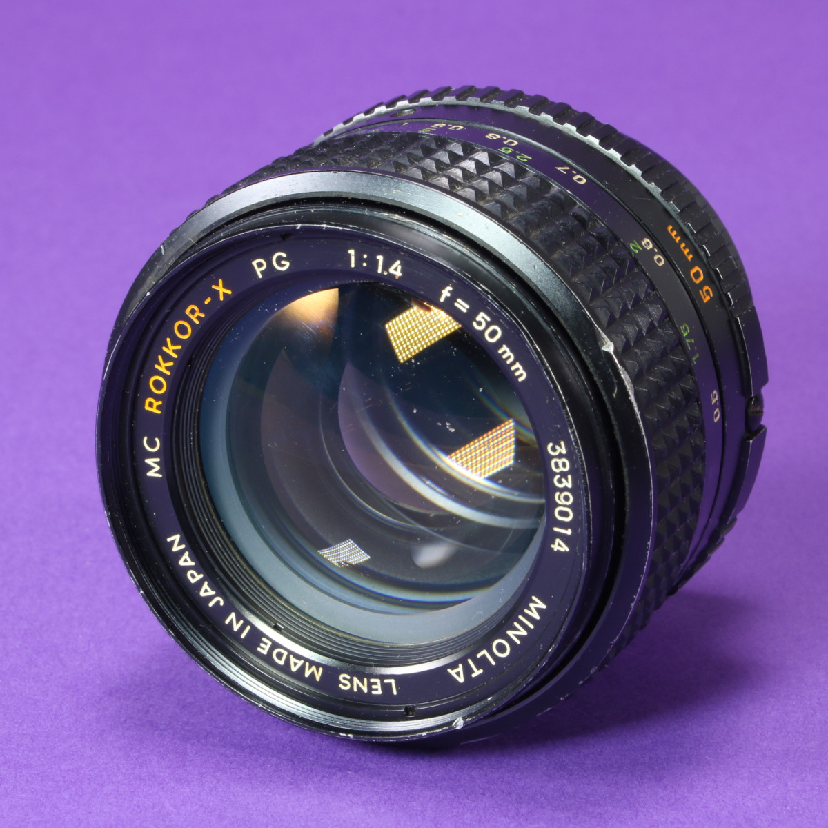 Minolta 50mm f1.4 Rokkor-X PG Lens for MC