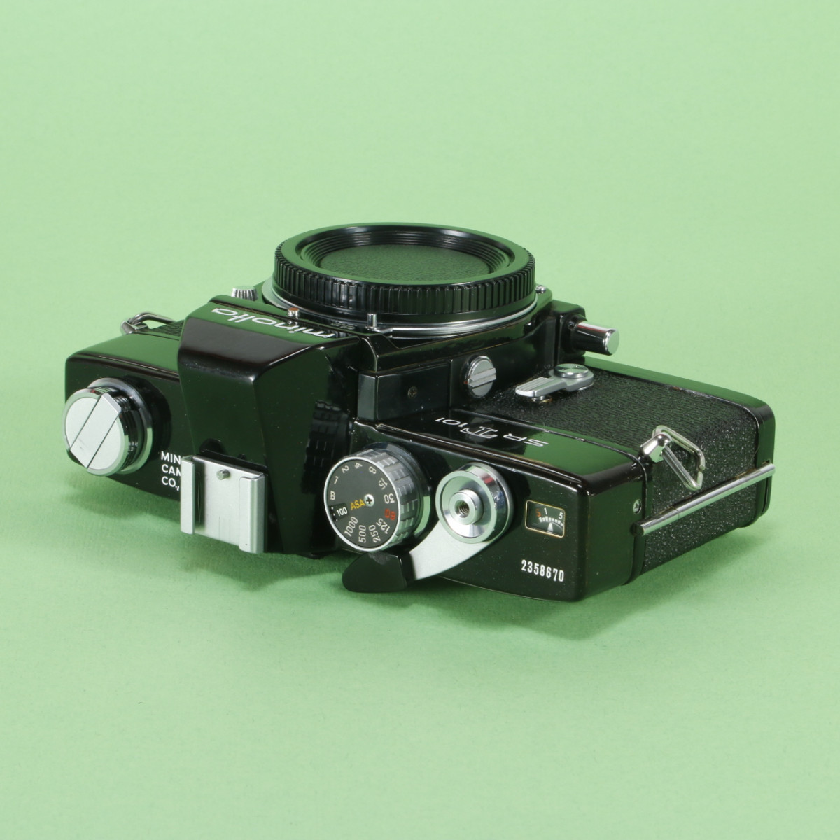 minolta srt101 ★美品＊完動品＊初期保証★緑のロッコール★作例多数 Minolta SRT 101 Camera - Refurbished (Re-coated in Midnight