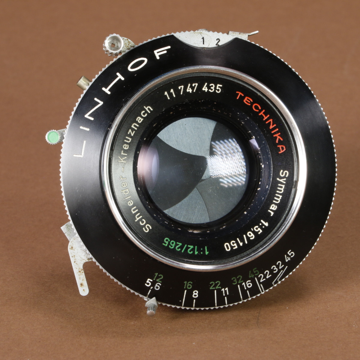 Schneider-Kreuznach Symmar 150ｍｍ F5.6 1：12/265 シュナイダー ジンマー Schneider-Kreuznach 150/265mm f5.6/12 Symmar Lens | Blue