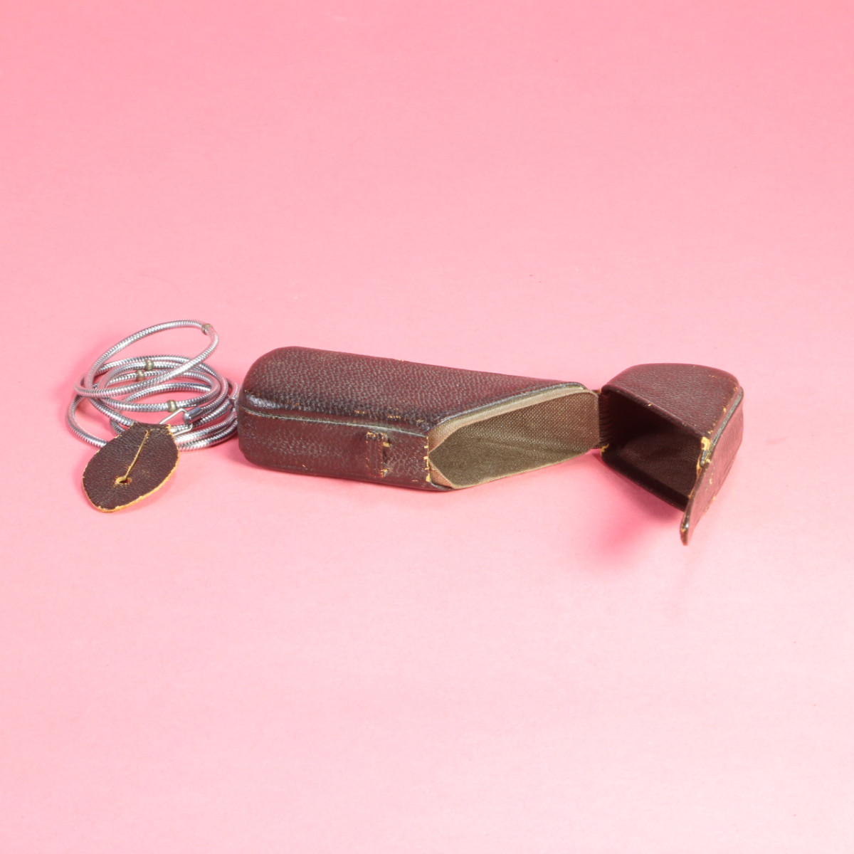 Leather Case for Minox B with Chain