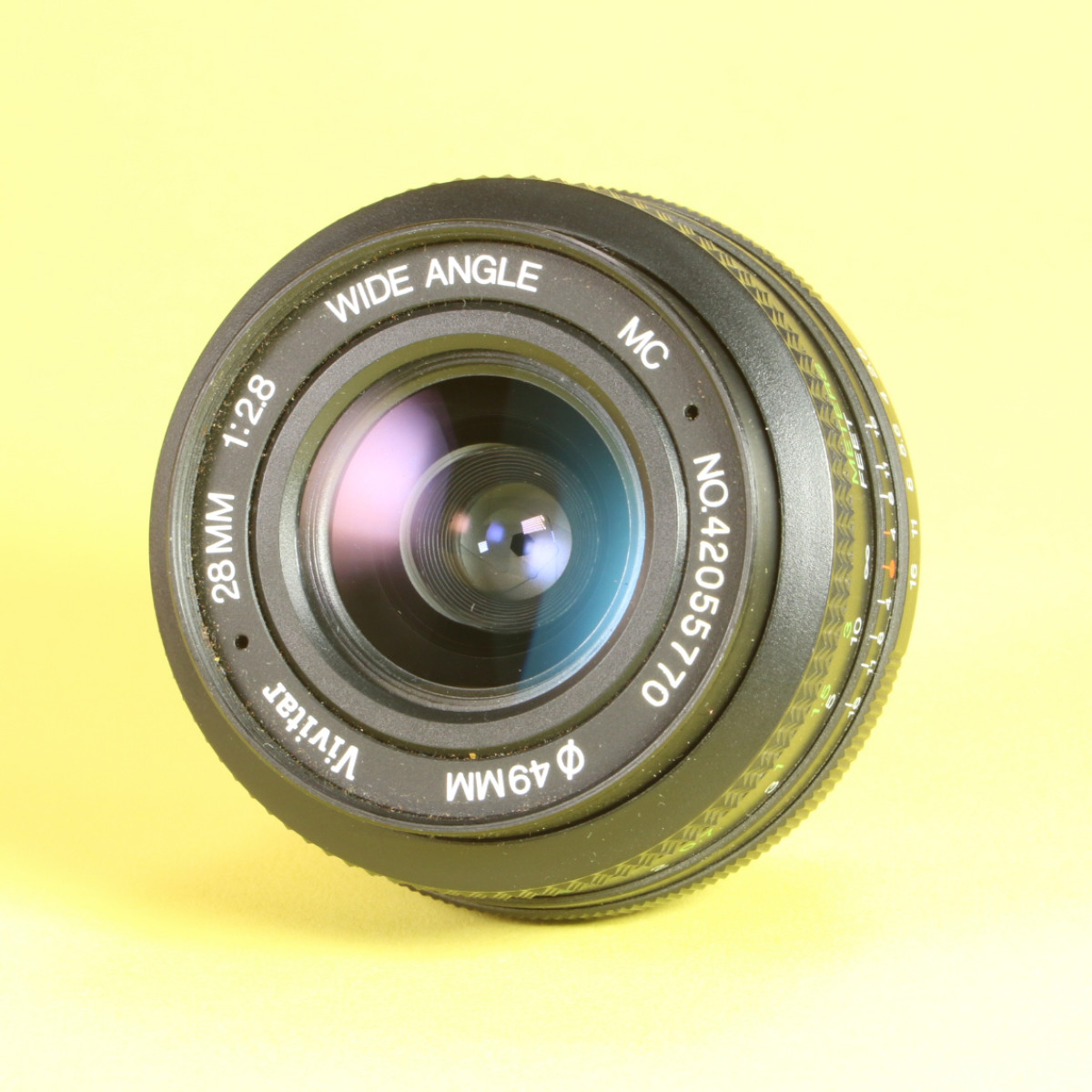 Vivitar 28mm f2.8 Wide Angle MC Lens for Pentax PK-M | Blue