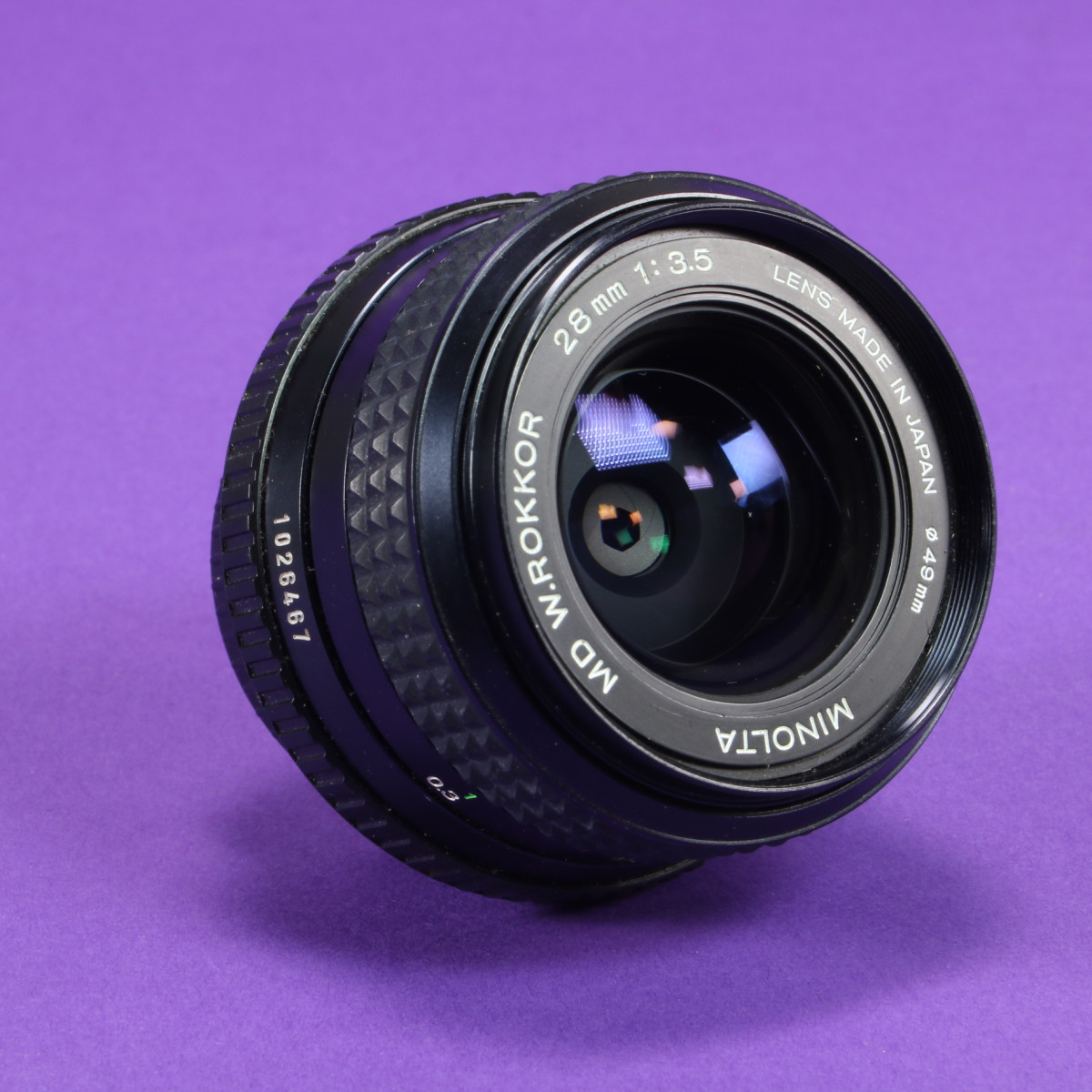 Minolta 28mm f3.5 W.Rokkor Lens for MD