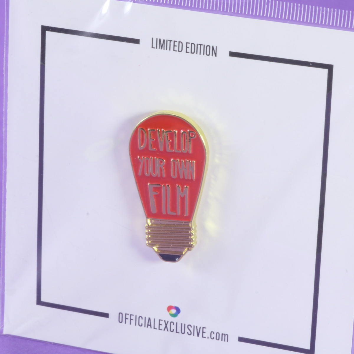 Develop Your Own Film Enamel Pin
