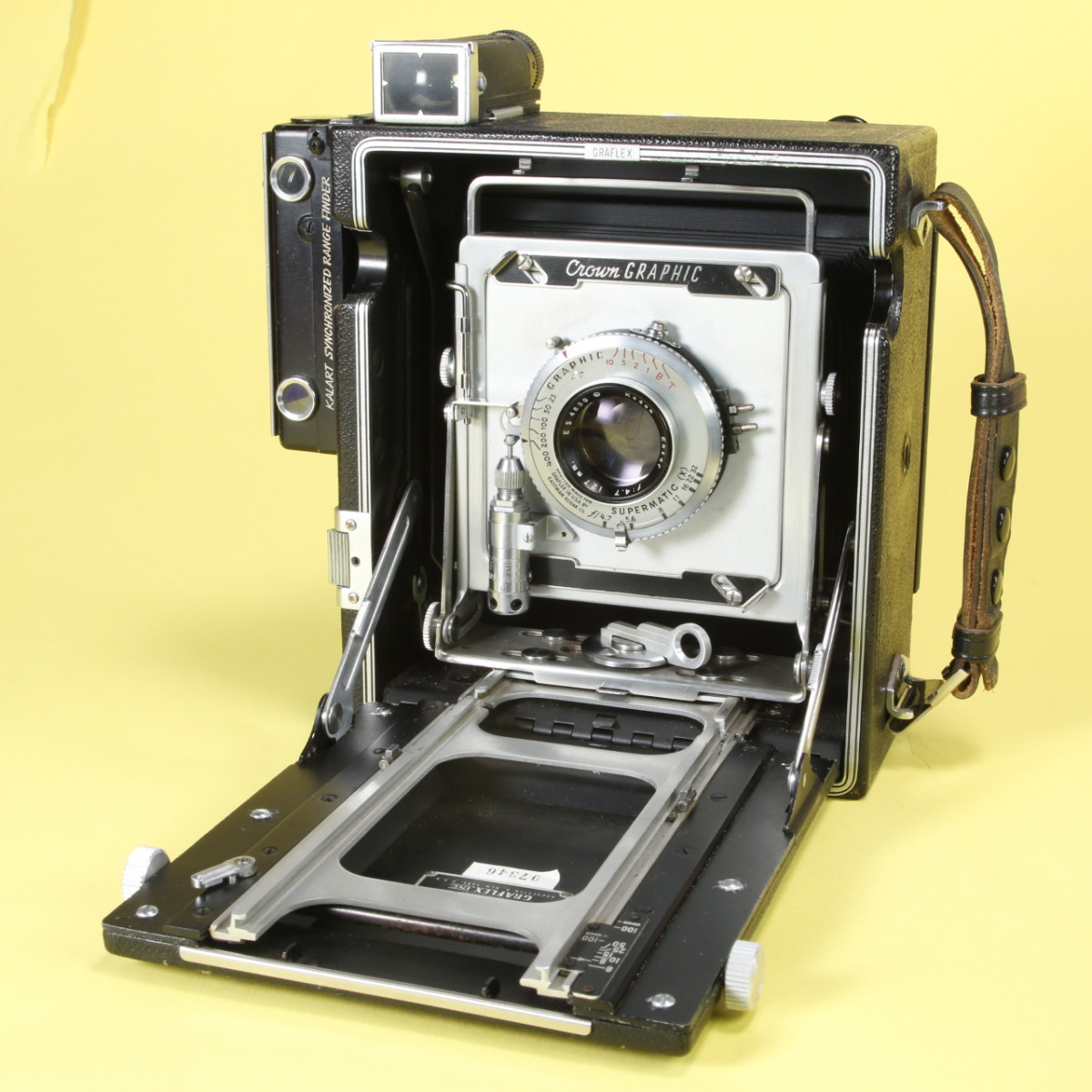 Graflex Crown Graphic 4x5 Camera with Kodak 127mm f4.7 Lens