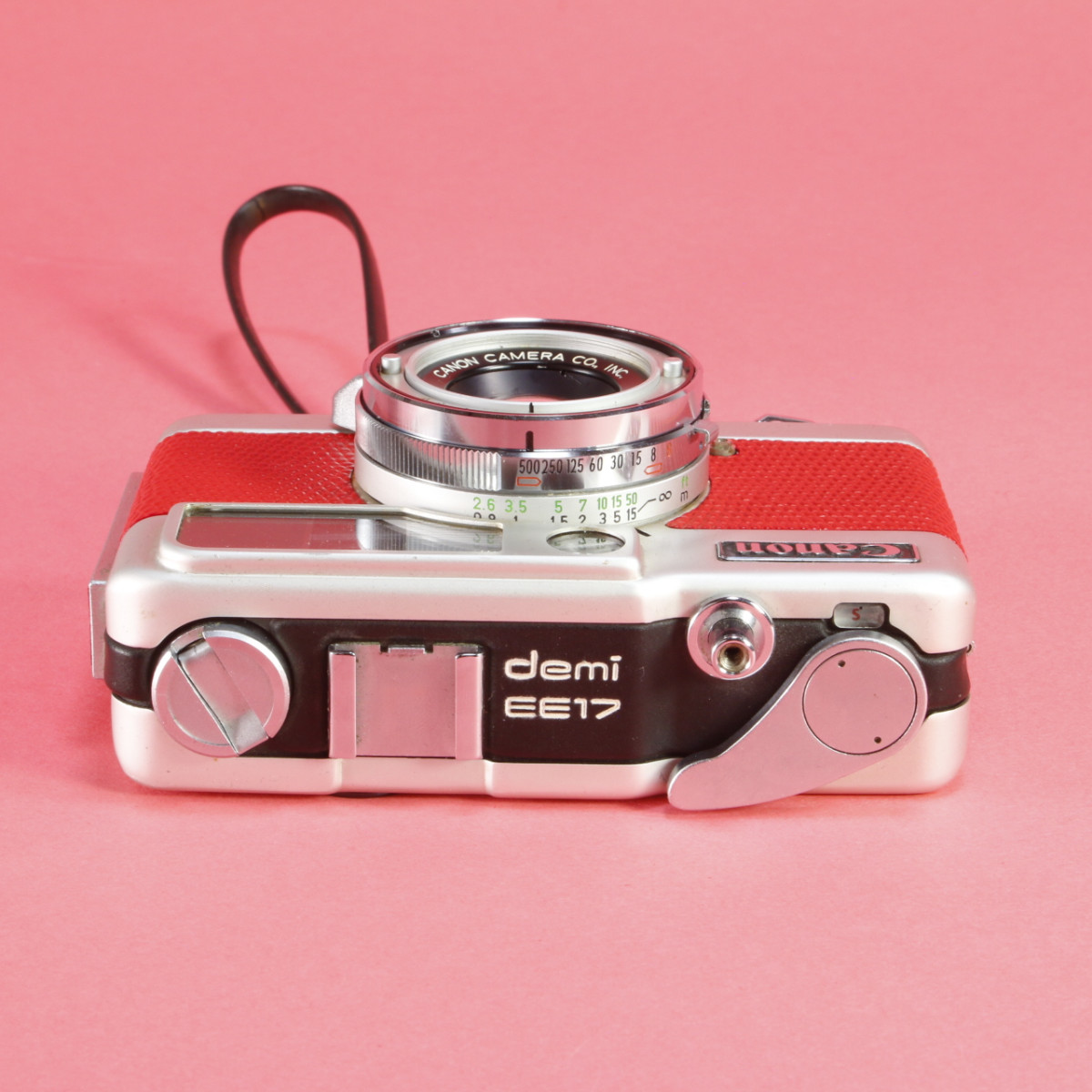 Canon Demi EE17 Red Leather Camera | Blue Moon Camera