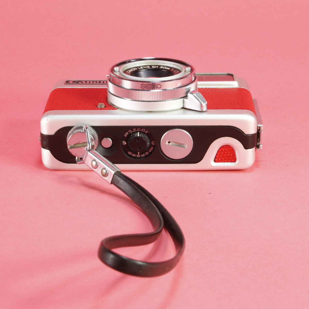 Canon Demi EE17 Red Leather Camera | Blue Moon Camera