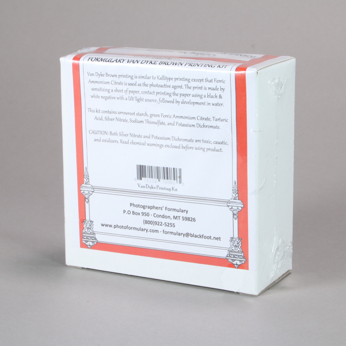 Photographer's Formulary Van Dyke Printing Kit