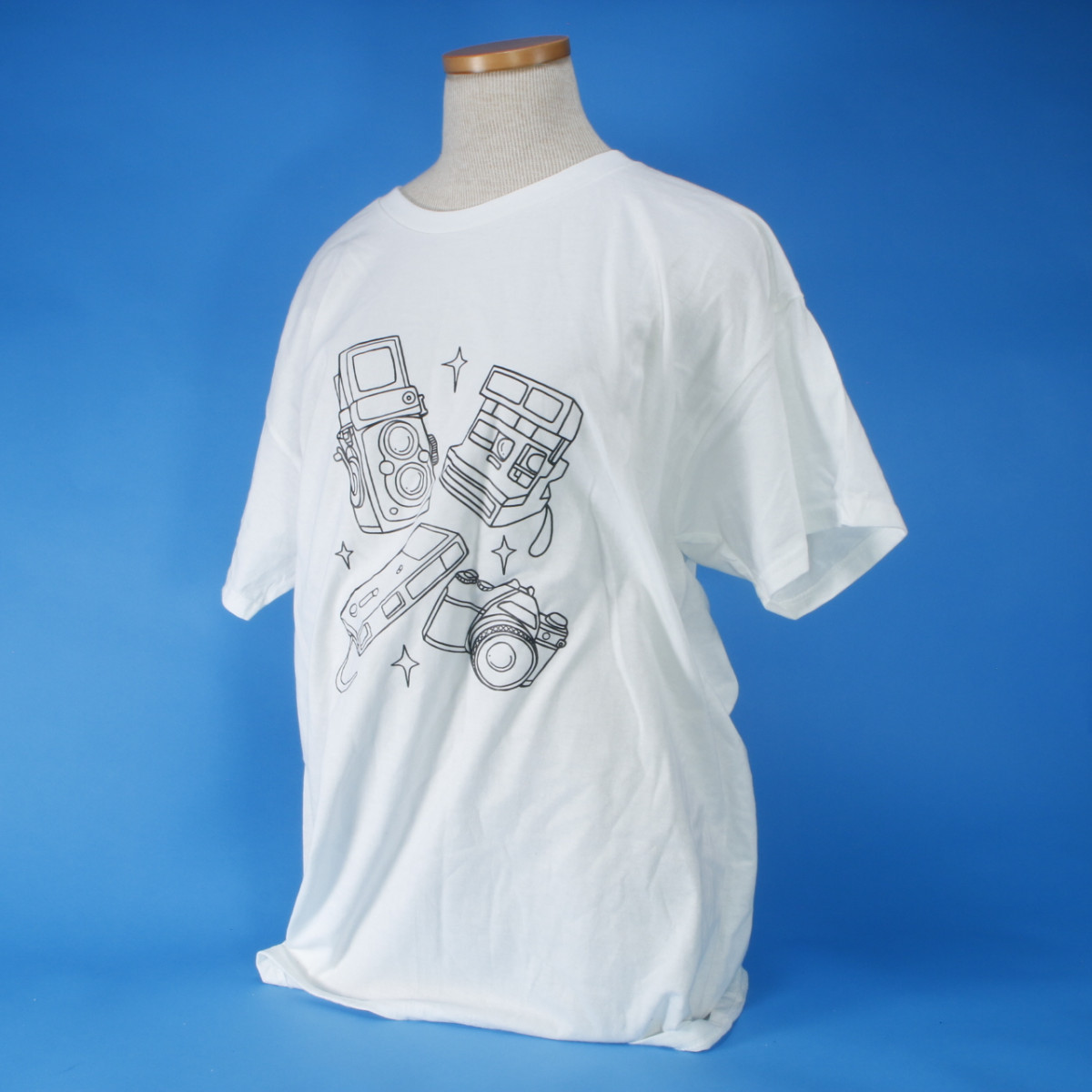 Analog Camera T-Shirt - White - Extra Large