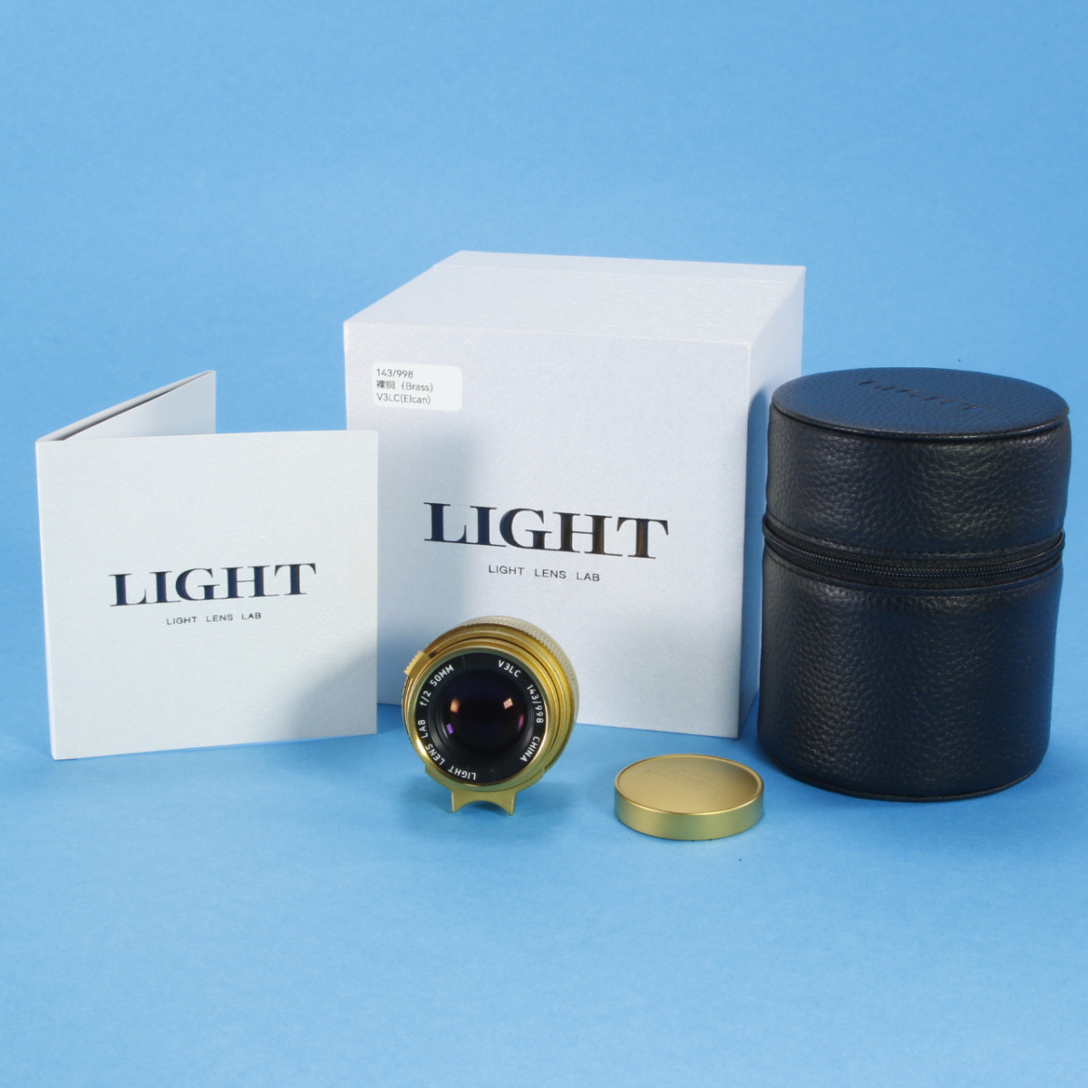Light Lens Lab 50mm f2 ELCAN Lens for Leica M - Brass
