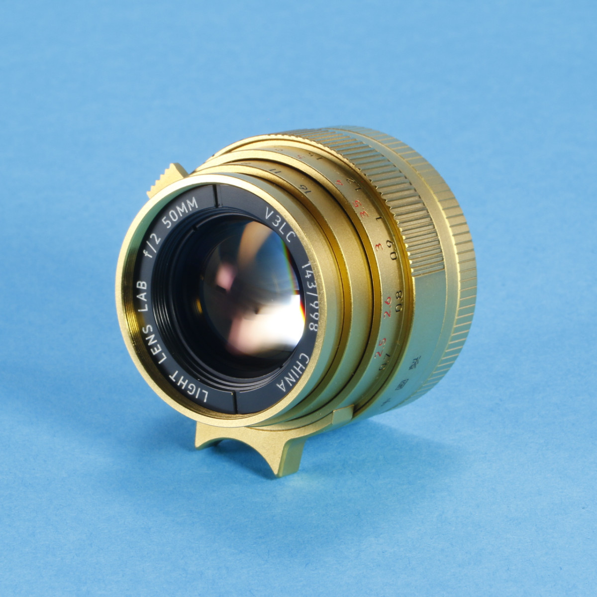Light Lens Lab 50mm f2 ELCAN Lens for Leica M - Brass