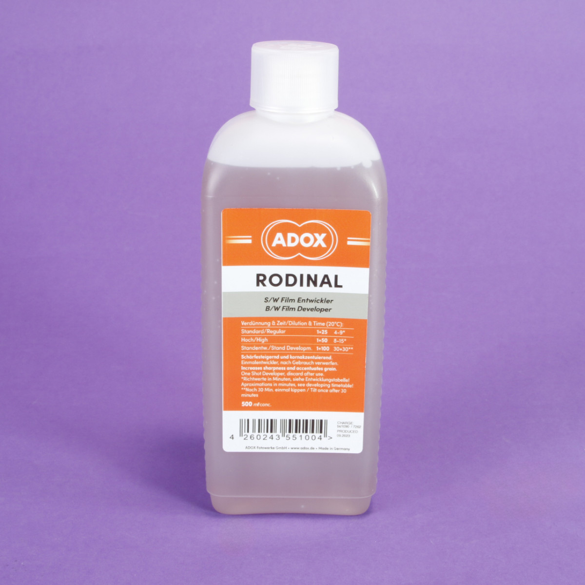 Adox Rodinal Film Developer - 500 ml