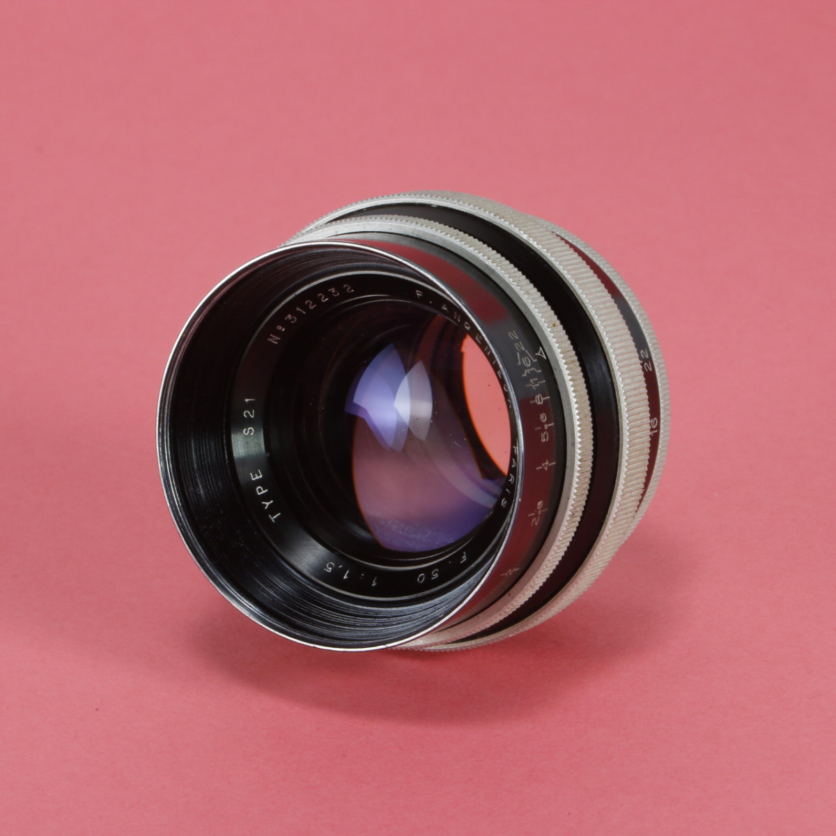 P. Angenieux Paris 50mm f1.5 Type S21 Lens For Exakta