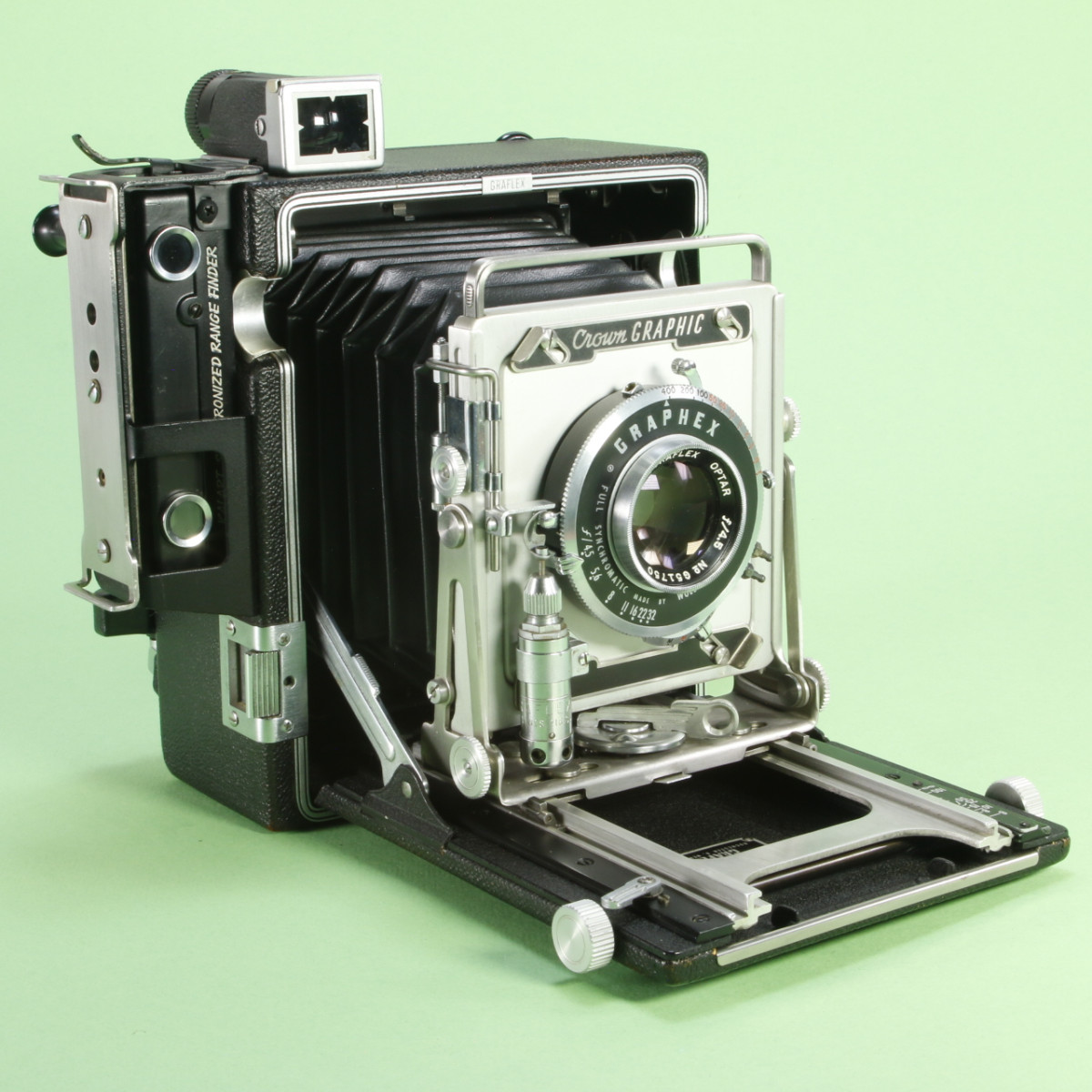Graflex Speed Graphic 3.25" x 4.25" Camera with Kodak 127mm f4.7 Ektar Lens