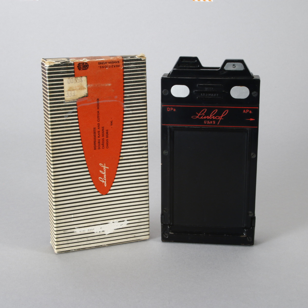 Linhof Double Plate And Cut Film Holder - 6.5 x 9cm