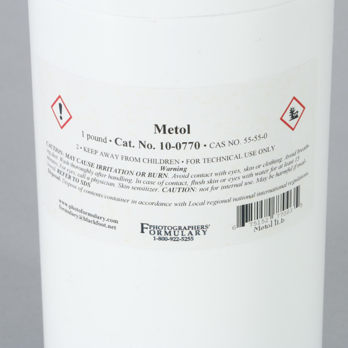 Photographer's Formulary Metol - 1lb