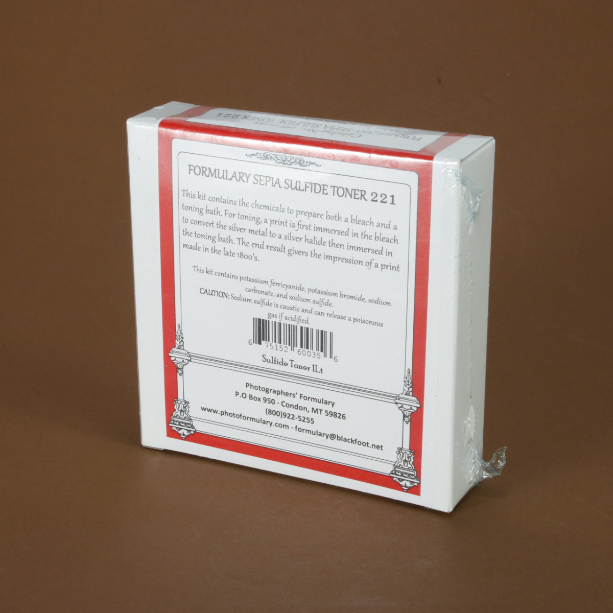Photographer's Formulary Sepia Sulfide 221 Toner