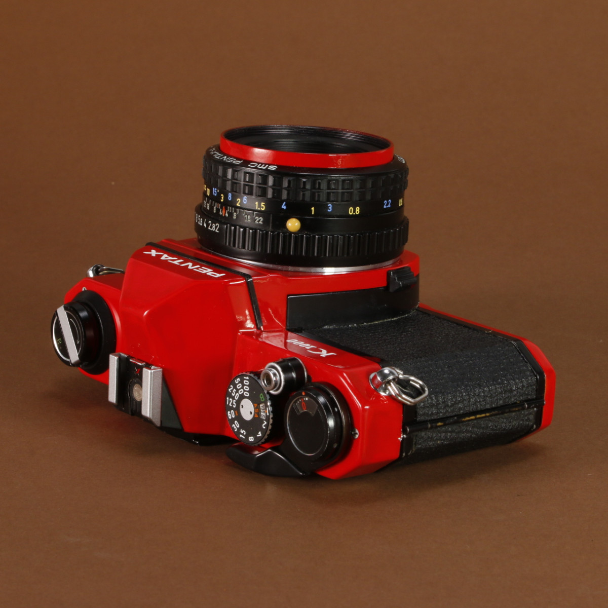 Pentax K1000 Camera With Pentax 50mm f2 Lens - Refurbished (Re-coated in Candy Red)