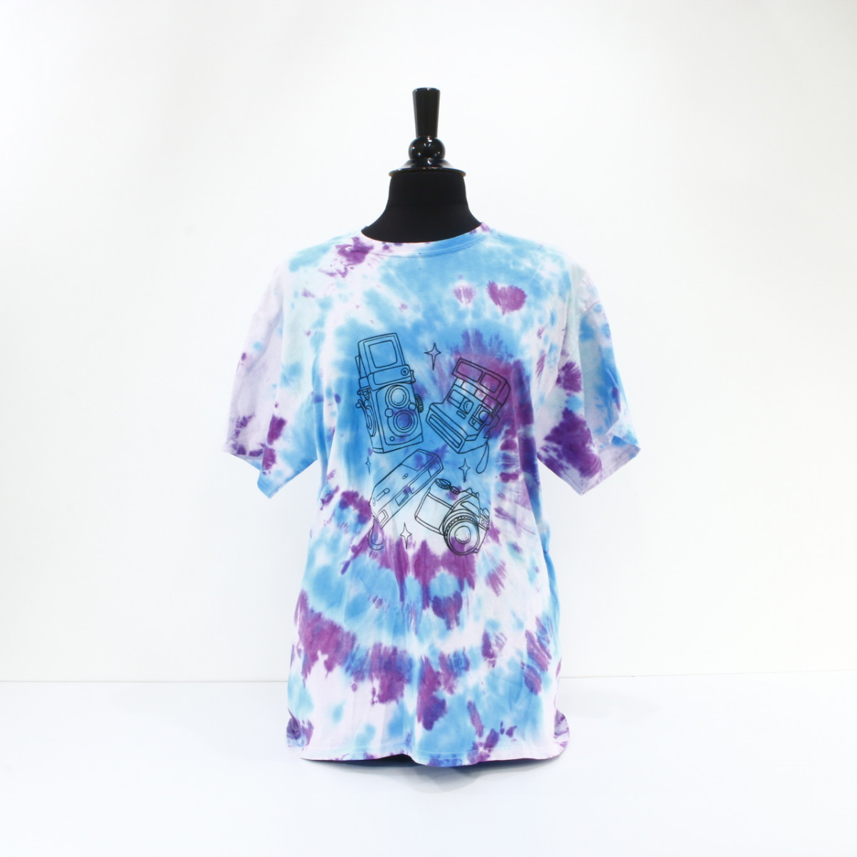 NLA - Analog Camera Multicolor Tie-Dye T-Shirt - Size Extra Large